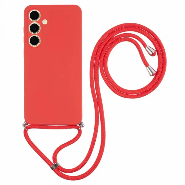 ROPE Kryt so šnúrkou Samsung Galaxy S25+ 5G červený