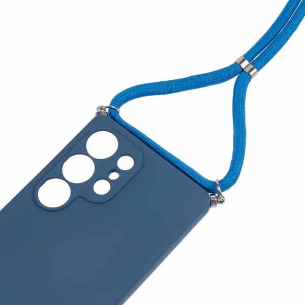 ROPE Kryt so šnúrkou Samsung Galaxy S25 Ultra 5G modrý
