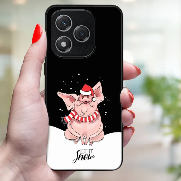 MY ART Kryt s vianočným dizajnom Honor 400 Lite 5G LET IT SNOW (075)