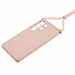 ROPE Kryt so šnúrkou Samsung Galaxy S25 Ultra 5G ružový