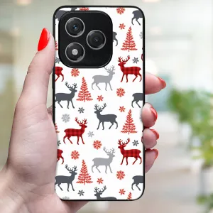 MY ART Kryt s vianočným dizajnom Honor 400 Lite 5G DEER (068)