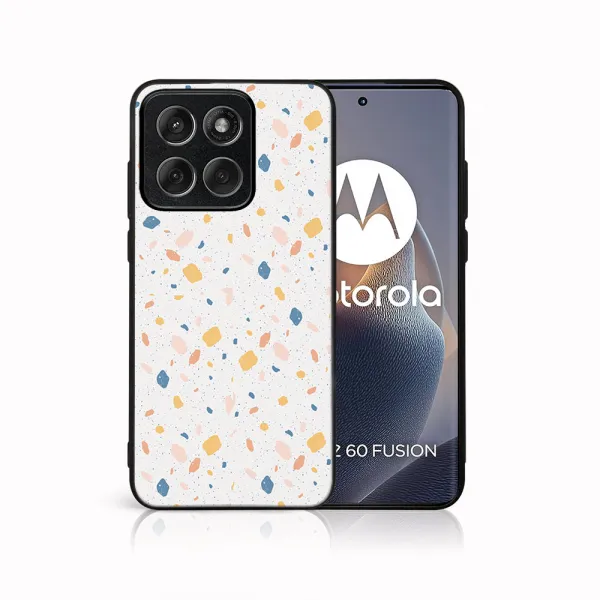 MY ART Ochranný kryt pre Motorola Edge 60 / Edge 60 Fusion ORANGE TERRAZZO (165)