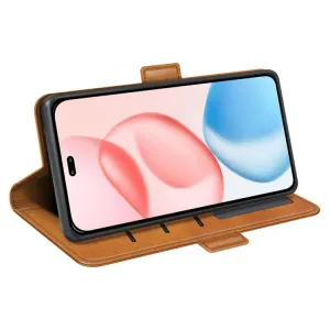 SIDE Peňaženkové puzdro pre Honor 400 Pro 5G svetlohnedé