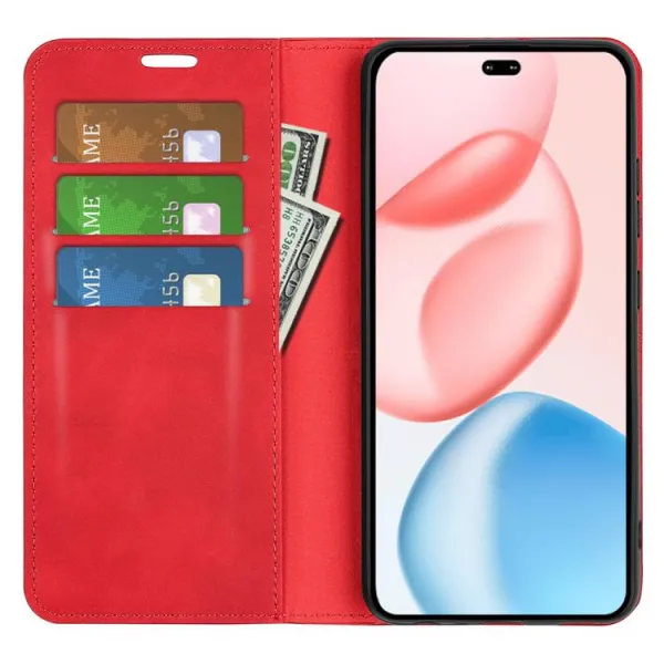 MAGNETIC Zaklápací kryt pre Honor 400 Pro 5G červený