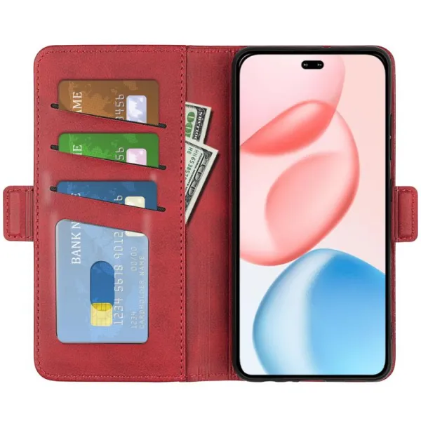 SIDE Peňaženkové puzdro pre Honor 400 Pro 5G červené