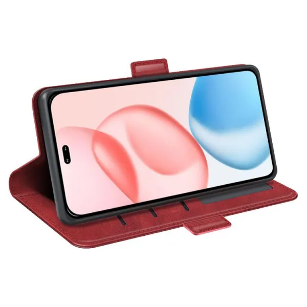 SIDE Peňaženkové puzdro pre Honor 400 Pro 5G červené