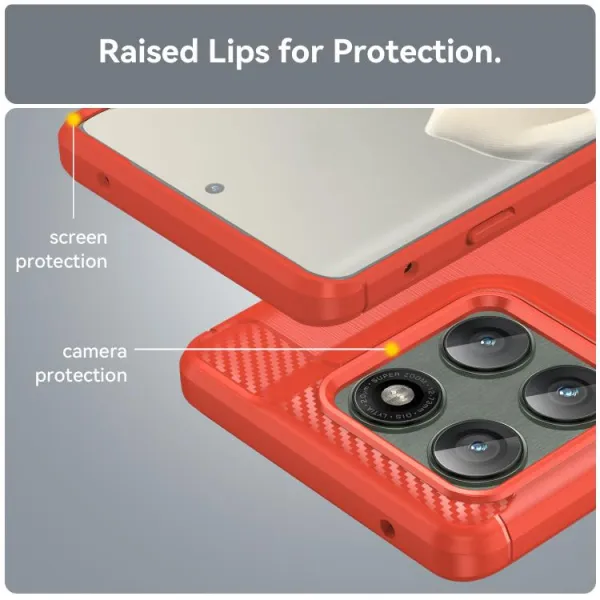 FLEXI TPU Ochranný kryt Motorola Edge 60 Pro červený