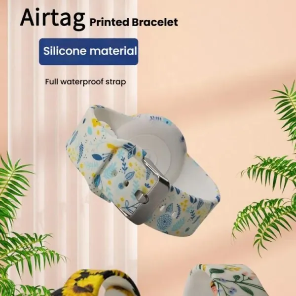 ART Silikónový remienok pre Apple AirTag STRIPES