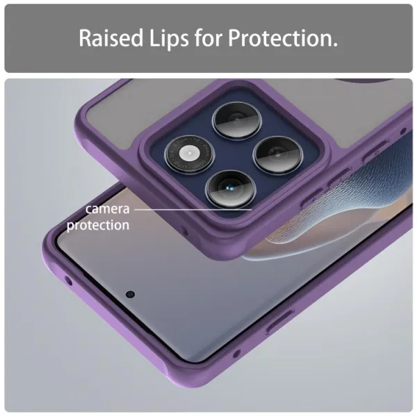FANDUN MAGSAFE Ochranný kryt pre Motorola Edge 60 Pro fialový