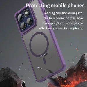 FANDUN MAGSAFE Ochranný kryt pre Motorola Edge 60 Pro fialový