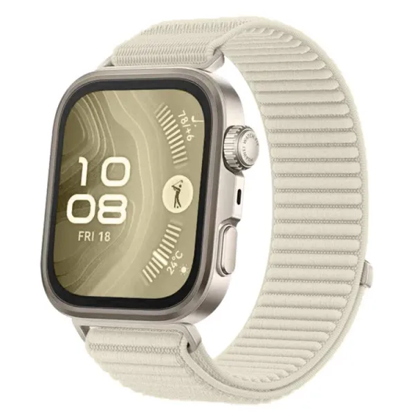 NYLON Vymeniteľný remienok pre Huawei Watch Fit 4 / Fit 4 Pro / Fit 5 / Fit 5 Pro béžový