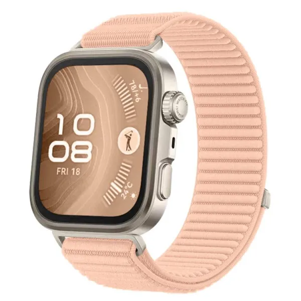 NYLON Vymeniteľný remienok pre Huawei Watch Fit 4 / Fit 4 Pro / Fit 5 / Fit 5 Pro svetloružový