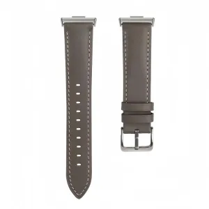 LEATHER Kožený remienok pre Huawei Watch Fit 3 / Fit 4 / Fit 4 Pro / Fit 5 / Fit 5 Pro šedý