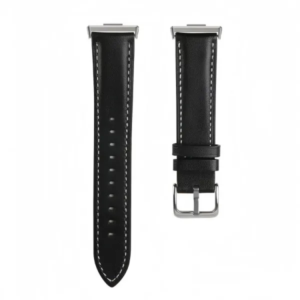 LEATHER Kožený remienok pre Huawei Watch Fit 3 / Fit 4 / Fit 4 Pro / Fit 5 / Fit 5 Pro čierny
