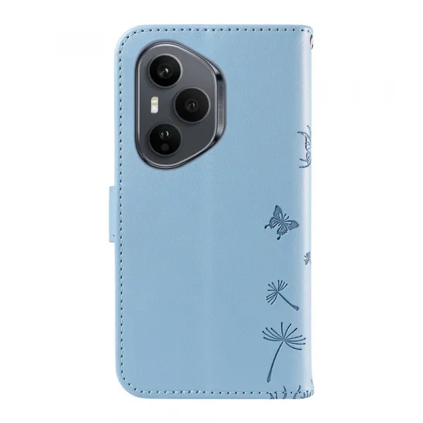ART DANDELION Peňaženkové puzdro pre Honor 400 Pro 5G svetlomodré