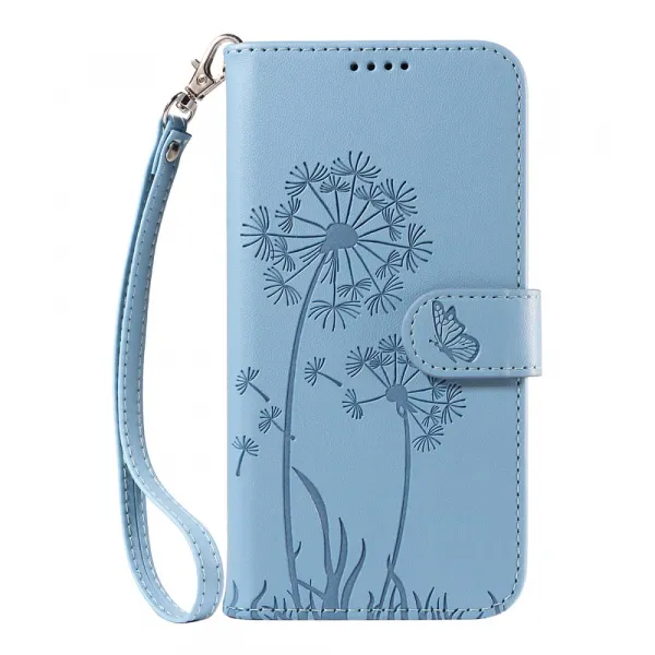 ART DANDELION Peňaženkové puzdro pre Honor 400 5G svetlomodré