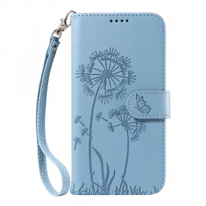 ART DANDELION Peňaženkové puzdro pre Honor 400 5G svetlomodré