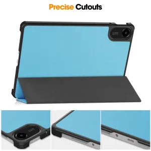 LEATHER Zaklápací kryt pre Xiaomi Redmi Pad 2 svetlomodrý