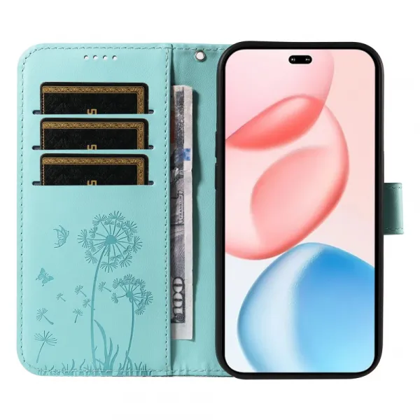 ART DANDELION Peňaženkové puzdro pre Honor 400 Pro 5G mentolové