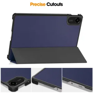 LEATHER Zaklápací kryt pre Xiaomi Redmi Pad 2 tmavomodrý