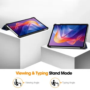 LEATHER Zaklápací kryt pre Xiaomi Redmi Pad 2 tmavomodrý