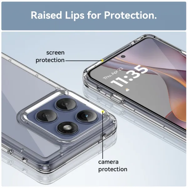 CRYSTAL Ochranný obal pre Motorola Edge 60 Pro priehľadný