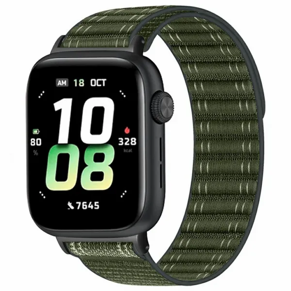 NYLON Vymeniteľný remienok pre Honor Watch 5 tmavozelený