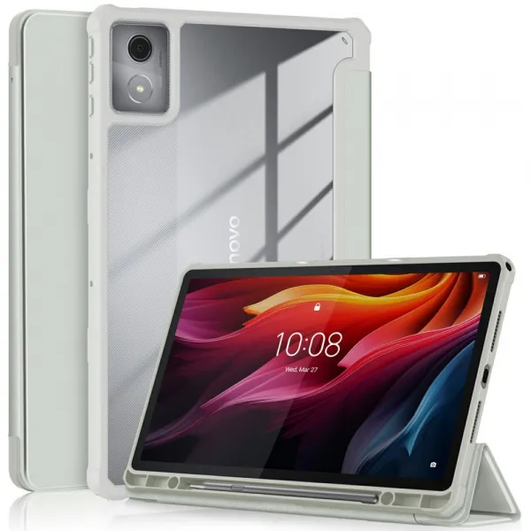 CRYSTAL Zaklápacie puzdro Lenovo Tab K11 Plus šedé