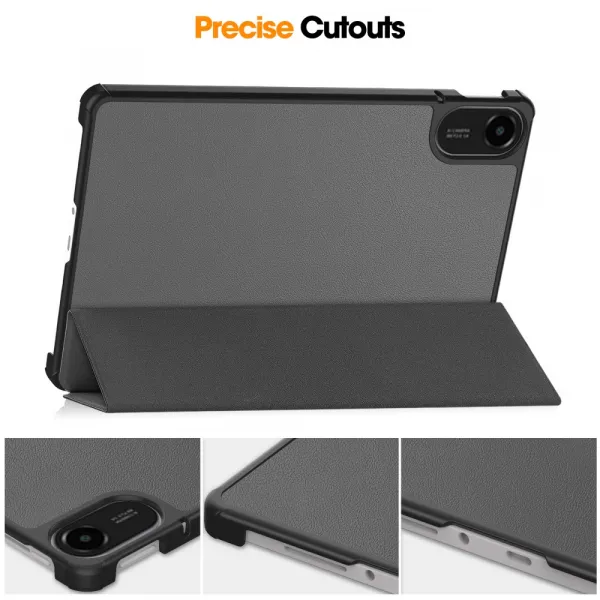 LEATHER Zaklápací kryt pre Xiaomi Redmi Pad 2 šedý