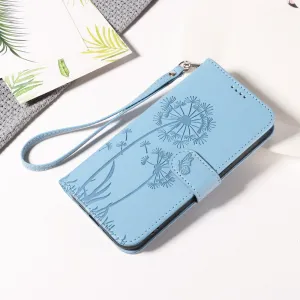 ART DANDELION Peňaženkové puzdro pre Honor 400 5G svetlomodré