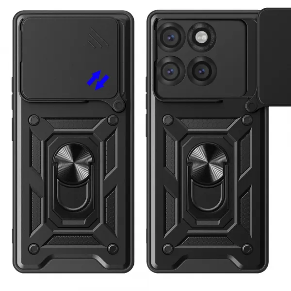 RING CAMERA Kryt s držiakom pre Motorola Edge 60 Pro čierny