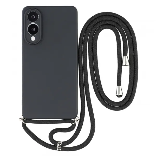 ROPE Kryt so šnúrkou Samsung Galaxy S25 Edge čierny