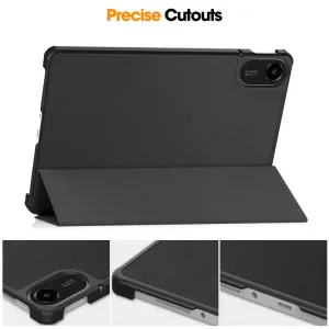 LEATHER Zaklápací kryt pre Xiaomi Redmi Pad 2 čierny