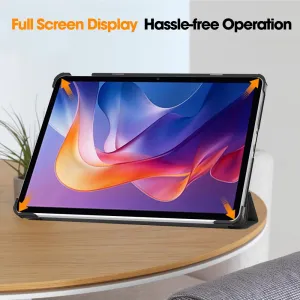 LEATHER Zaklápací kryt pre Xiaomi Redmi Pad 2 čierny