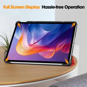 LEATHER Zaklápací kryt pre Xiaomi Redmi Pad 2 červený