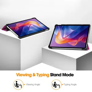 LEATHER Zaklápací kryt pre Xiaomi Redmi Pad 2 fialový