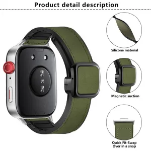 KALEBOL HYBRID Vymeniteľný remienok pre Huawei Watch Fit 4 / Fit 4 Pro / Fit 5 / Fit 5 Pro tmavohnedý
