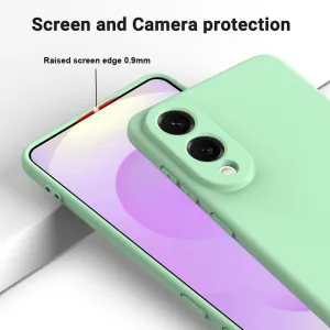 RUBBER Ochranný kryt pre Samsung Galaxy S25 Edge zelený