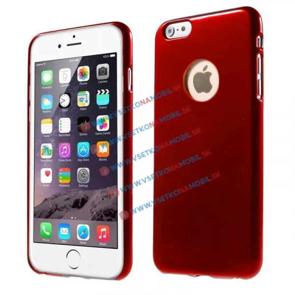 JELLY Ochranný silikónový obal Apple iPhone 6 / 6S červený