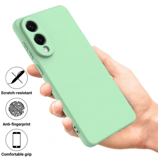 RUBBER Ochranný kryt pre Samsung Galaxy S25 Edge zelený