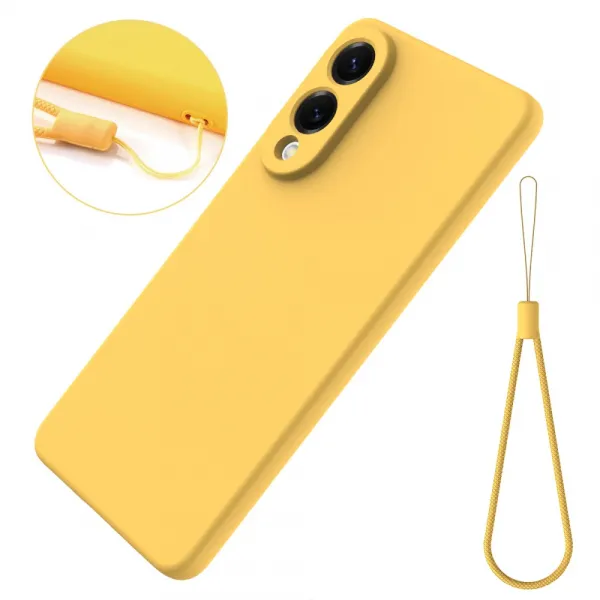 RUBBER Ochranný kryt pre Samsung Galaxy S25 Edge žltý