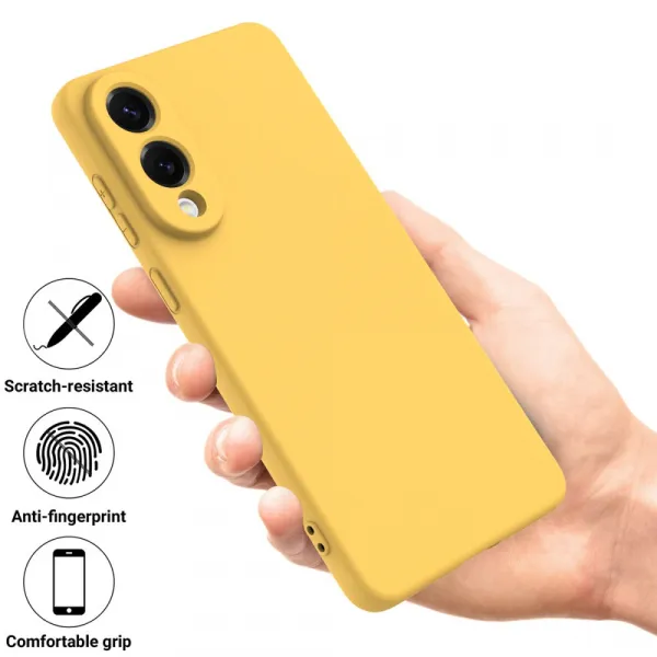 RUBBER Ochranný kryt pre Samsung Galaxy S25 Edge žltý