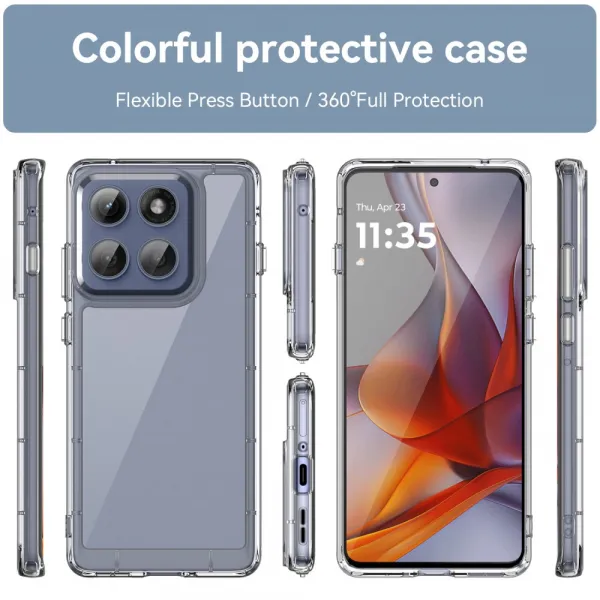 CRYSTAL Ochranný obal pre Motorola Edge 60 Pro priehľadný