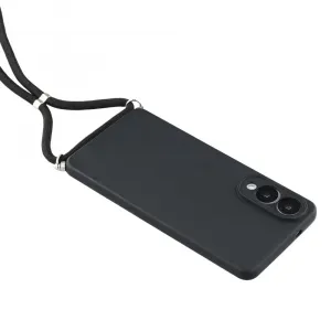 ROPE Kryt so šnúrkou Samsung Galaxy S25 Edge čierny
