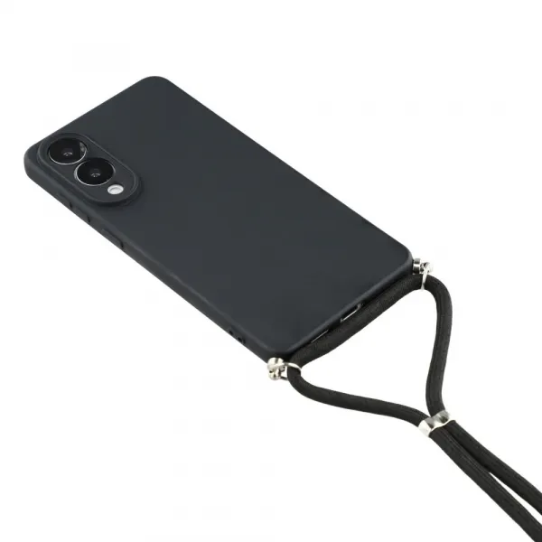 ROPE Kryt so šnúrkou Samsung Galaxy S25 Edge čierny