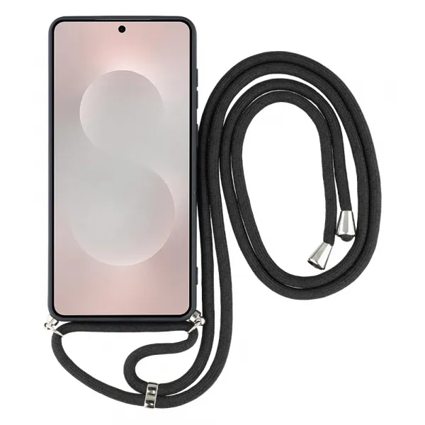 ROPE Kryt so šnúrkou Samsung Galaxy S25 Edge čierny