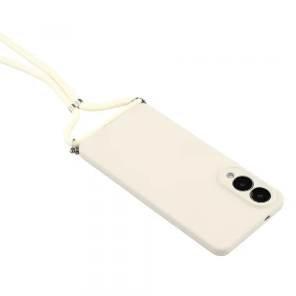 ROPE Kryt so šnúrkou Samsung Galaxy S25 Edge béžový