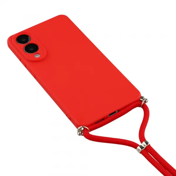 ROPE Kryt so šnúrkou Samsung Galaxy S25 Edge červený
