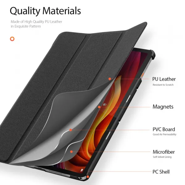 DUX DOMO Zaklápacie puzdro pre Lenovo Tab K11 Plus čierne