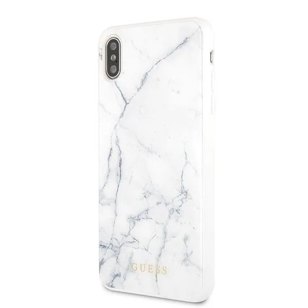 GUESS MARBLE (GUHCI65HYMABK) kryt Apple iPhone XS Max biely